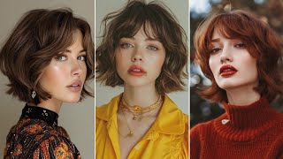 Wavy Shag Haircut 2024 Styles To Wear Short Bob Hair Chic Stacked Bob Haircuts Highlighted Bob With