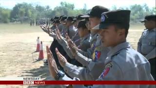 Myanmar police undergo riot training 2