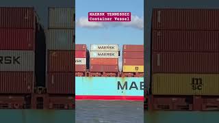 MAERSK TENNESSEE | Containership | Flag United States | Spotted Zeeland Netherlands 🛟⚓️ #marinoph