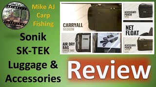 Review of 6-items of Sonik's SK-TEK range of Carp Fishing Luggage and Accessories.