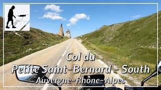 Col du Petit Saint-Bernard - South, Road D1090, Auvergne-Rhône-Alpes, France - by motorcycle