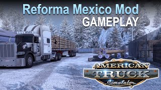 American  truck simulator 1.46 | ATS 1.46 | Mexico DLC | Frost Mod Gameplay with steering wheel