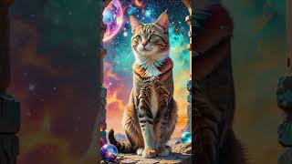 Space magnificent cats 3 #cutecat #aiairt #illustration