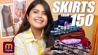 Best Meesho Skirts Haul Just ₹150 for Women/Girls | Meesho Western Wear Outfits 2024 by Priya Pandey