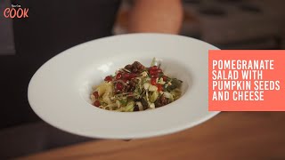 POMEGRANATE SALAD WITH PUMPKIN SEEDS AND WHITE CHEESE