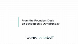 Rustom Lawyer | Shiraz Austin | Scribetech 20th Year Birthday Message - From the Founder's Desk