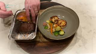 Gegrilde Iron Steak - Voorgerecht presentatie - Traiteur kerst 2021