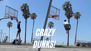 VENICE BEACH Dunk Session W/ PRO DUNKER B Ruff!