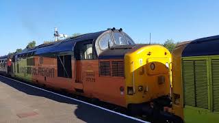 Watching double header 37s depart from shewsburry on a mainline tour