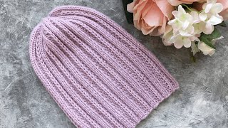 ПРОСТАЯ, ЛЕГКАЯ МОДЕЛЬ ВЕСЕННЕЙ ШАПОЧКИ! KNITTED HAT