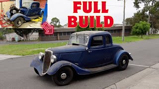 FULL BUILD - BARNFIND 1934 FORD COUPE !!