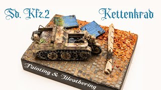 Sd Kfz 2 Kettenkrad Normandy 1944 full painting and weathering