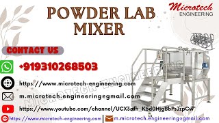 Powder Lab Mixer, Ribbon Mixer Labe Scale, Lab Scale Ribbon Mixer