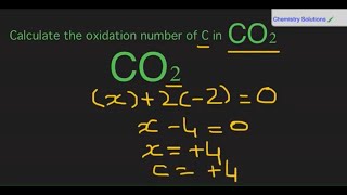 How to calculate the Oxidation number of Carbon in Carbon dioxide. #shorts