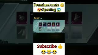 Luckiest 20 crates 😱😓😱🤣New premium crate opening in BGMI|classic crate opening|#crateopening #shorts