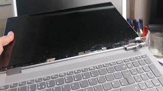 Lenovo Flex 5 IdeaPad. How to remove damaged screen/touch pad and a locate a replacement.