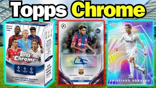 50+ Packs | 8x Blaster Box | 2023-24 Topps Chrome Soccer UEFA Club Competitions Opening