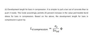 Bond and Development Length: design of structures...