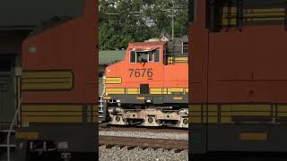 BNSF 7676 leads CSX L802 in Kennesaw, GA.