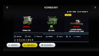 Farmin simulator23 mobile.  Pojazdy i maszyny w grze.