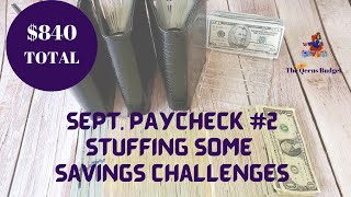 SEPTEMBER PAYCHECK #2  ||  $840.00  ||  STUFFING SAVINGS CHALLENGES  ||  CHIT CHAT