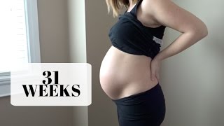 31 WEEK BUMP DATE | 3D PICS, BRAXTON HICKS & PUPPS?