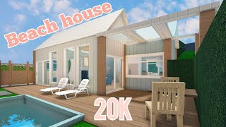 🌴 20K Beach House w/ a POOL | Bloxburg🌸