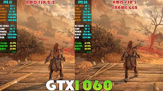 GTX 1060 ~ Horizon Forbidden West PC FSR 3 Frame Gen Mod Performance Test