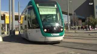 TRAM Trambesòs (Barcelona) - Plaça de les Glòries [HD]