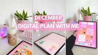 December Digital Plan With Me 🎄🎅🏻 | Festive Home-screen Makeover 💖⭐️