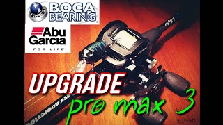 Апгрейд катушки Abu Garcia ProMAX 3L  Гибридные подшипники от Boca Bearings BFS шпуля