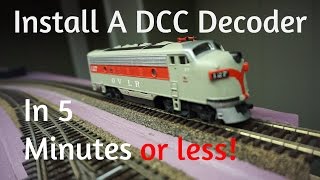 HOW TO: Install a DCC Sound Decoder In 5 MINUTES or LESS!