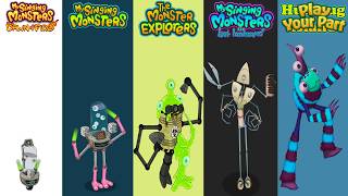 My Singing Monsters Vs Play Your Part Vs Monster Exolorers Vs Fanmade | Redesign Comparisons