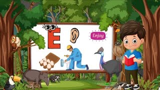 Phonics letter e alphabet poem| nursery rhymes| kids poem station