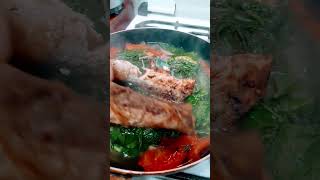 Kamote Tops and Fried Fish so yummy and Healthy #cooking #asmr #recipe #cookathome #food