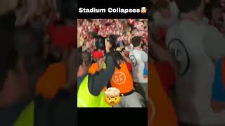 Celebrations lead to stadium collapsing🤯