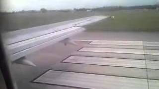 takeoff from trieste airport Italy airbus 321