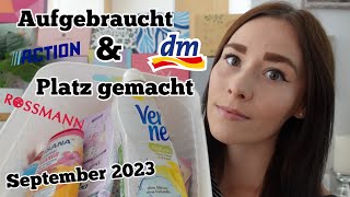 Aufgebraucht & Platt gemacht🚮 |September 2023 |Mrs Creative