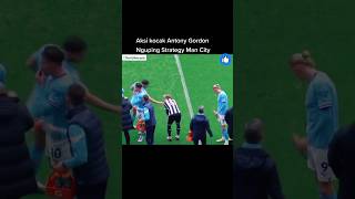 aksi kocak Antony gordon nguping strategi manchester City #meme #football #sepakbola #short