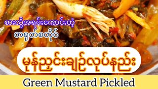 *280*Special Green Mustard Pickle တရုတ်မုန်ညှင်းချဥ်လုပ်နည်း၊ ချိုချဥ် အရသာလေးမို့ စားပြီးထပ်စားချင်