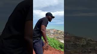 Hill top ocean view in Cape Coast Ghana