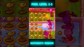 PLANTS vs. ZOMBIES - POOL LEVEL 3-1 and 3-2 GAMEPLAY SHORT #pvz #gameplay