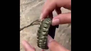 Тактичний годинник із браслетом з паракорду для виживання Survival Paracord