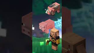 MINECRAFT OVER WORLD MOB'S V/S NETHER WORLD #viral#shorts #vishalgamer7655