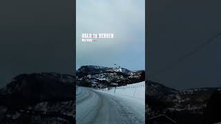 OSLO to BERGEN drive hyperlapse #shorts