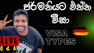 ජර්මනියටඑන්න පුලුවන් වීසා වර්ග Germany Visa Types, Requirements, Application & Guidelines