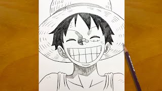 One Piece Art | Anime Sketch | How to Draw Luffy’s Iconic Smile from One Piece