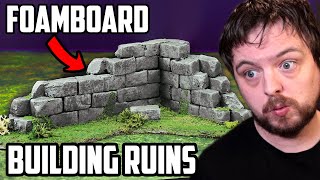 Making Realistic Fantasy Foamboard Building Ruins