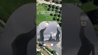 I Found Strange Long Leg Creature in Real Life On google earth map 🌎 zooming short video 🤯#shorts