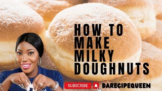 THE BEST MILKY DOUGHNUT RECIPE || How to Mix, Fry & Fill the DOUGHNUTS